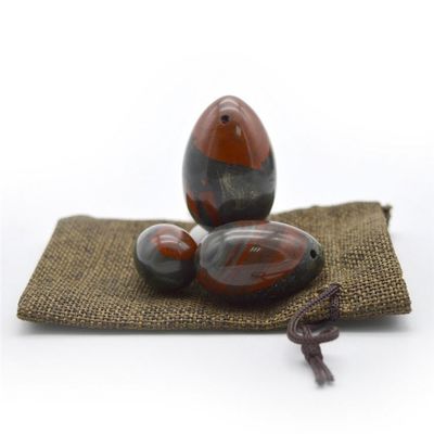 Natural Bloodstone Yoni Massage Eggs Three-piece Suit For Women Kegel Exercise Regional Feature And Love Theme
