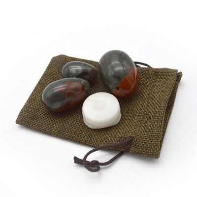 Natural Bloodstone Yoni Massage Eggs Three-piece Suit For Women Kegel Exercise Regional Feature And Love Theme