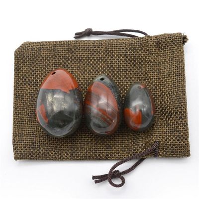Natural Bloodstone Yoni Massage Eggs Three-piece Suit For Women Kegel Exercise Regional Feature And Love Theme