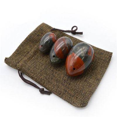 Natural Bloodstone Yoni Massage Eggs Three-piece Suit For Women Kegel Exercise Regional Feature And Love Theme