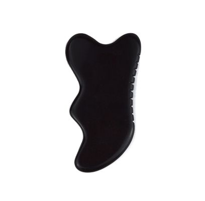 Natural Black Stone Gua Sha Massage Tool for Foot Neck Back Face Massage Professional and Durable
