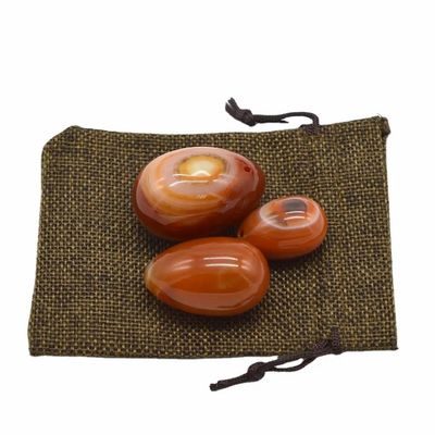 2024 Carnelian Yoni Egg Red Agate Jade Egg for Vaginal Firming Exercise Massage Therapy