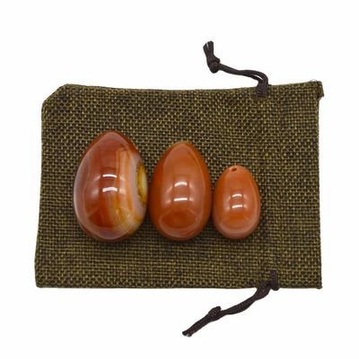 2024 Carnelian Yoni Egg Red Agate Jade Egg for Vaginal Firming Exercise Massage Therapy