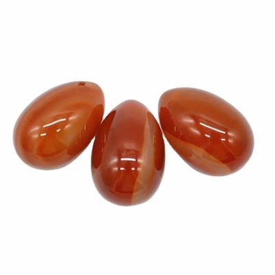 2024 Carnelian Yoni Egg Red Agate Jade Egg for Vaginal Firming Exercise Massage Therapy
