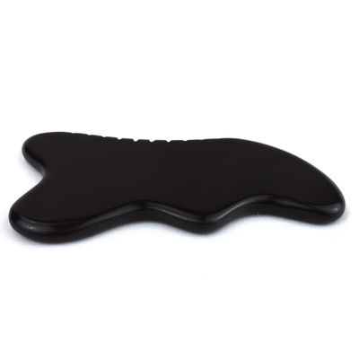 Natural Black Stone Gua Sha Massage Tool for Foot Neck Back Face Massage Professional and Durable