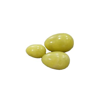 Kegel Healing Natural Yellow Olivine Quartz Jade Stone Yoni Eggs for Vaginal Exercise Love Theme and Hot Products