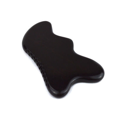 Natural Black Stone Gua Sha Massage Tool for Foot Neck Back Face Massage Professional and Durable