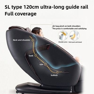 Black Massage Chair 2024 Smart Whole Body Electric Automatic Physical Therapy Massager Health Wellness Massage Bed