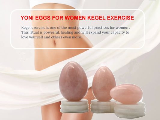 Kegel Healing Natural Yellow Olivine Quartz Jade Stone Yoni Eggs for Vaginal Exercise Love Theme and Hot Products