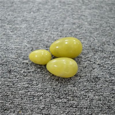 Kegel Healing Natural Yellow Olivine Quartz Jade Stone Yoni Eggs for Vaginal Exercise Love Theme and Hot Products