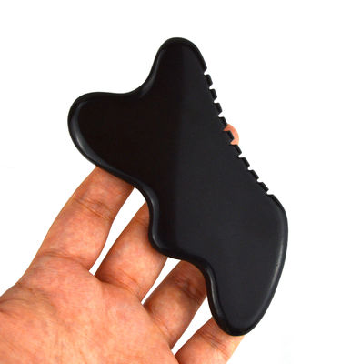 Natural Black Stone Gua Sha Massage Tool for Foot Neck Back Face Massage Professional and Durable