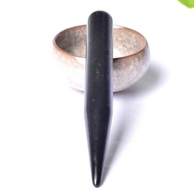 Acupuncture Point Massage Guasha Pen Of Care for Body Shape of Dangle Charm Ball Bian Stone Facial Gua Sha Massager
