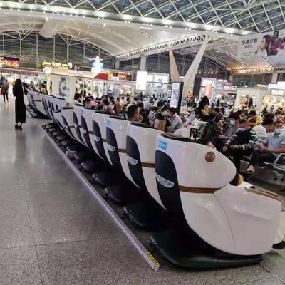 Timing Control speed Rail Airport Commercial Shared Massage Chair Small Sofa Intelligent Scan Code Cinema PU Leather Sponge