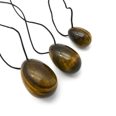 4pcs Tiger Eye Drilled Yoni Eggs And Wands Set With Box Perfect for Holidays and Stone Carving Statue Collection