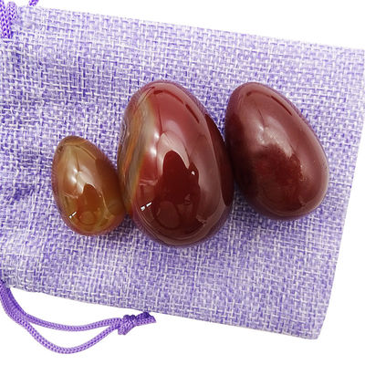 Regional Feature Yoni Eggs Red Agate Natural Gemstone Jade Eggs For Women Kegel Exercise