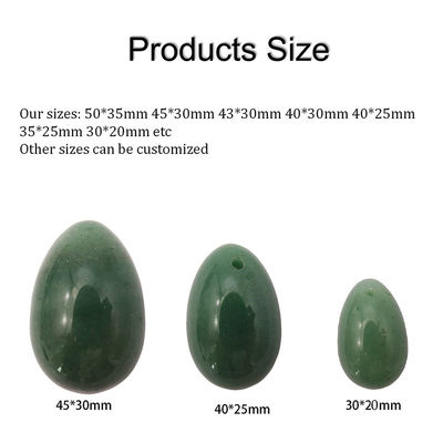 Natural Jade Stone Yoni Eggs for Women Vagina Massage and Pelvic Muscle Training 3 Sizes Set Properties Sex Products