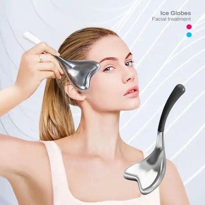 Stainless Steel Cooling Facial Ice Globes for Face Beauty Luxury Gold/Silver Cryo Globes