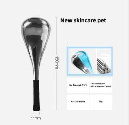 Stainless Steel Cooling Facial Ice Globes for Face Beauty Luxury Gold/Silver Cryo Globes