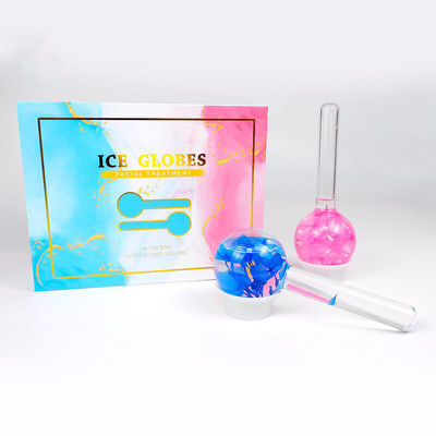 Customized Logo Availabled Facial Ice Globes for Facial Massage Roller Gua Sha Anti-Freeze Liquid to Reduce Pores Wrinkles