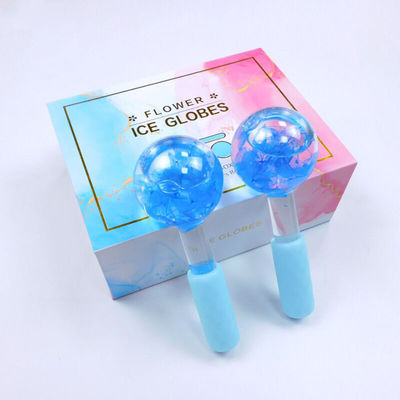 Customized Logo Availabled Facial Ice Globes for Facial Massage Roller Gua Sha Anti-Freeze Liquid to Reduce Pores Wrinkles