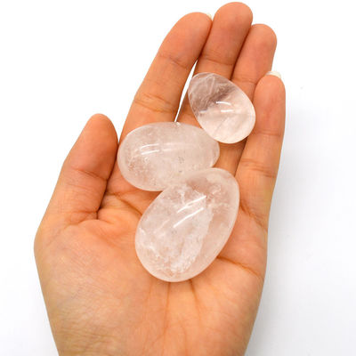 Crystal Clear Rock Quartz Yoni Eggs Polished Technique OEM Accepted Natural Gemstone Chakra Healing Lapidary