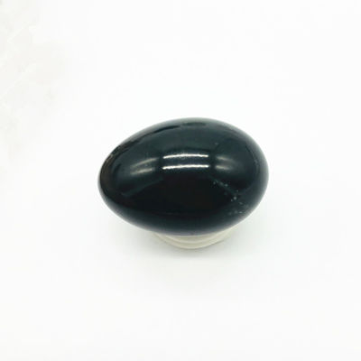 Natural Dark Green Certified Medium Drilled Nephrite Jade Yoni Eggs 40*30mm for Benefit