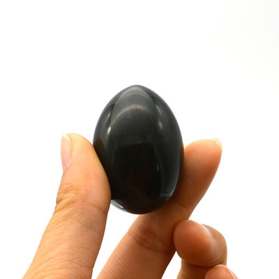 Natural Dark Green Certified Medium Drilled Nephrite Jade Yoni Eggs 40*30mm for Benefit