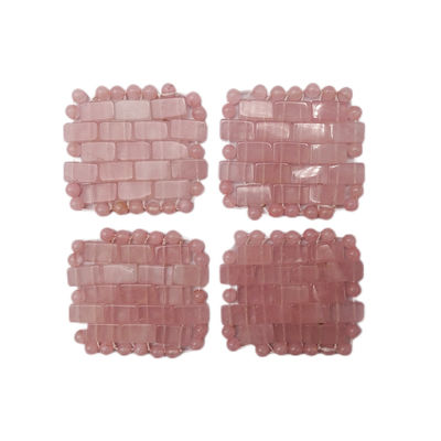 Face Mask 100% Natural Rose Quartz Mini Eye Covers for Facials Puffy Eyes Headaches Migraines Sleeping Eye/Face Mask