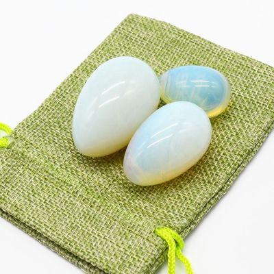 Opalite Yoni Egg Pelvic Kegel Exercise Jade Egg for Strengthening Vaginal Muscles and Crystal Ball Massage