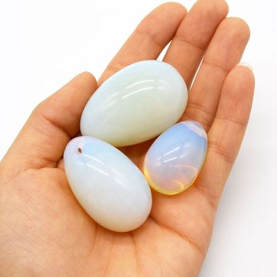 Opalite Yoni Egg Pelvic Kegel Exercise Jade Egg for Strengthening Vaginal Muscles and Crystal Ball Massage
