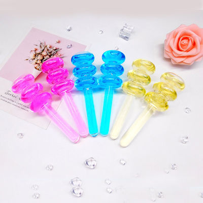 Gourd-shaped Beauty Ice Globes Facial Roller Cooling Globes for Face Neck Eye Circle Skin Care Massage Tools Reduce Puffiness
