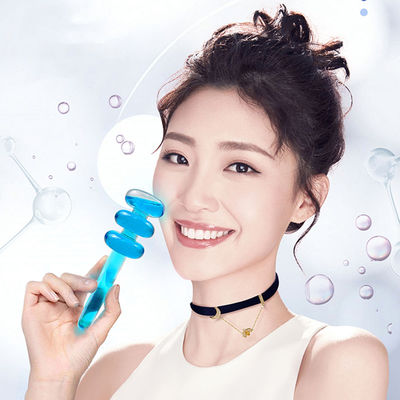 Gourd-shaped Beauty Ice Globes Facial Roller Cooling Globes for Face Neck Eye Circle Skin Care Massage Tools Reduce Puffiness
