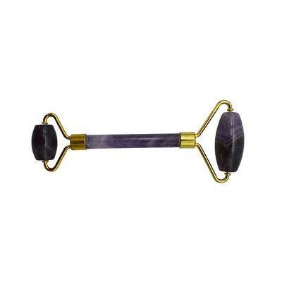 Amethyst Jade Roller Guasha Face Skin Care Tools Small Eye Roller for Eyes Face Gua Sha Massager for Women Facial Roller Self Care Gifts