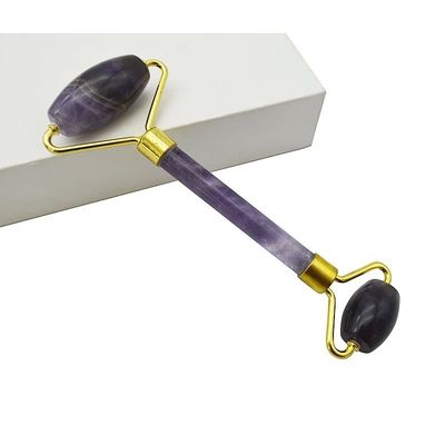 Amethyst Jade Roller Guasha Face Skin Care Tools Small Eye Roller for Eyes Face Gua Sha Massager for Women Facial Roller Self Care Gifts
