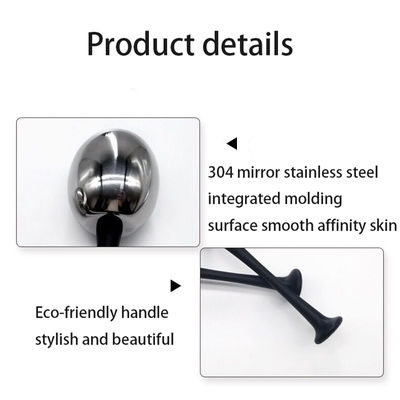 Customized Logo Availabled Stainless Steel Ice Face Globes for Women Face Eyes Beauty Cryo Sticks Roller Gua Sha Freeze Tools