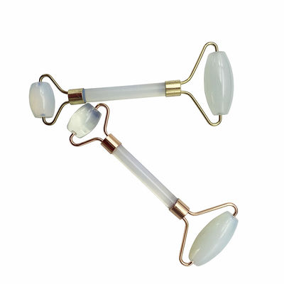 Jade Guasha Roller Tools Opal Jade Facial Roller Gua Sha Massager for Face and Eyes Puffiness Relief Reducing Skin Wrinkle