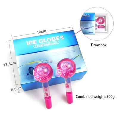 Facial Massage Cooling Globe Borosilicate Glass Ice Globes for Facials Roller Ball Spa Face Lift Beauty Skin Care