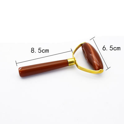Agate Face Gua Sha Roller Body Skin Care Stone Facial Massager for Women to Relieve Stress and Eye Puffiness