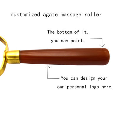 Agate Face Gua Sha Roller Body Skin Care Stone Facial Massager for Women to Relieve Stress and Eye Puffiness