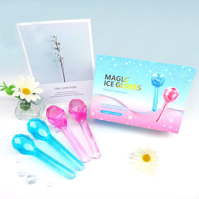 Cold Face Globes Ice Balls Facial Massager for Puffy Eyes and Dark Circles Diamond Shape Logo Customized Logo Availabled
