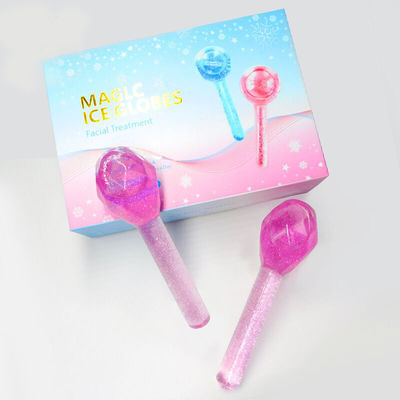 Cold Face Globes Ice Balls Facial Massager for Puffy Eyes and Dark Circles Diamond Shape Logo Customized Logo Availabled