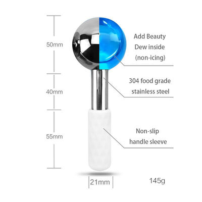 Facial Massager for Cooling and Reducing Dark Circles Stainless Steel Ice Globes