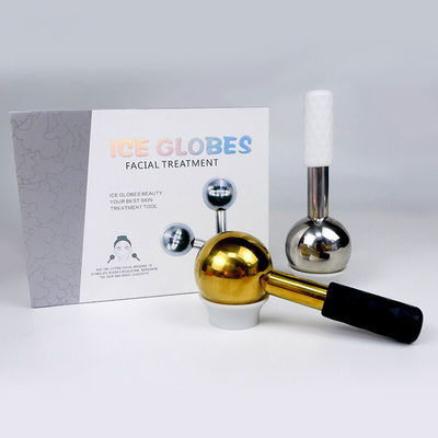 Facial Massager for Cooling and Reducing Dark Circles Stainless Steel Ice Globes