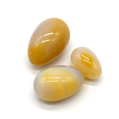 Engraving Natural Agate Stone Eggs Drilled Vaginal Exercise Jade Eggs 45*30mm/40*25mm/30*20mm