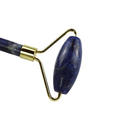Face Massage Beauty Product Eye Head Massager Blue Sodalite Facial Roller Jade Gua Sha Tool For Skin Care With Customized Logo