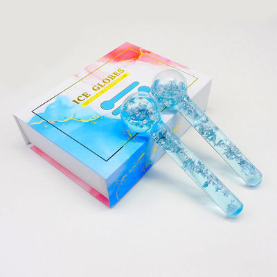 Cooling Ice Globes 24K Gold Face Massager Roller for Daily Beauty Routines to Reduce Facial Swelling and Dark Circles