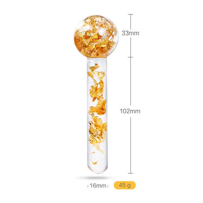 Cooling Ice Globes 24K Gold Face Massager Roller for Daily Beauty Routines to Reduce Facial Swelling and Dark Circles