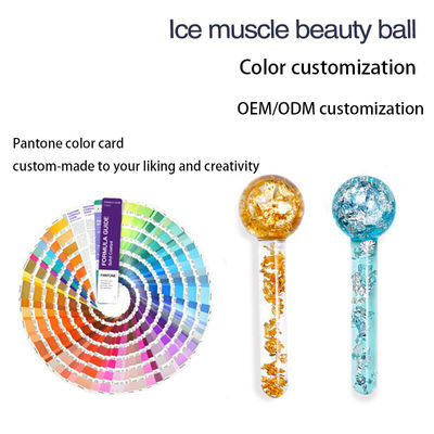 Cooling Ice Globes 24K Gold Face Massager Roller for Daily Beauty Routines to Reduce Facial Swelling and Dark Circles