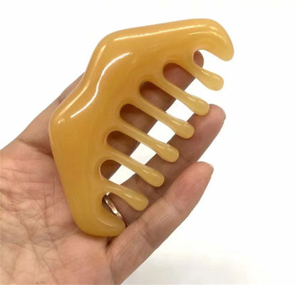 ISO9001 Certified Resin Gua Sha Massager Comb for Scalp Care and Acupoint Therapy Beeswax