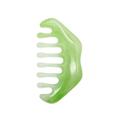 ISO9001 Certified Resin Gua Sha Massager Comb for Scalp Care and Acupoint Therapy Beeswax